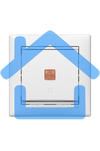 Рамка 1-м Valena белый  Leg 774451