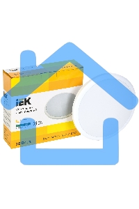 Светильник IEK 12Вт 4000K белый (LDPB0-3001-12-4000-K01)