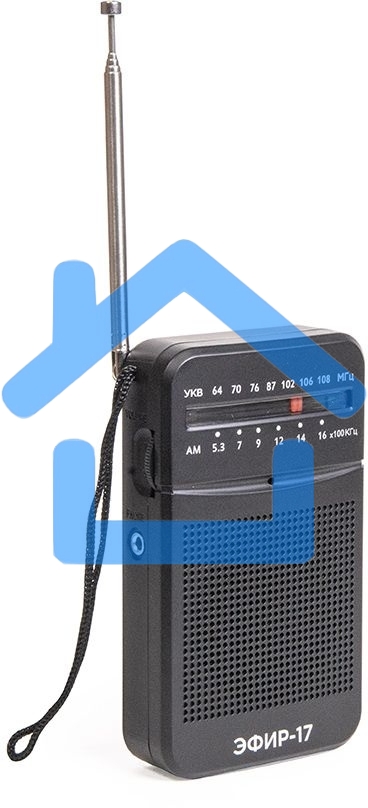 Радиоприемник портативный Сигнал Эфир-17 черный