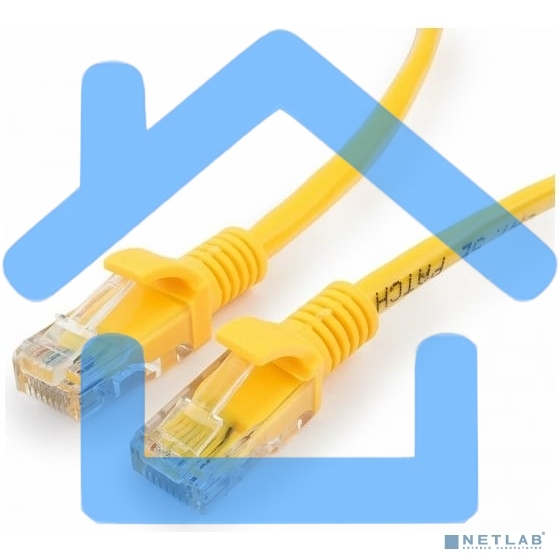 Патч-корд UTP Cablexpert кат.5e, 3м, литой, многожильный (желтый)