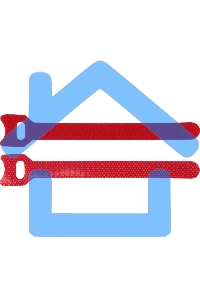 Хомут-липучка 125мм, 20 шт., красный