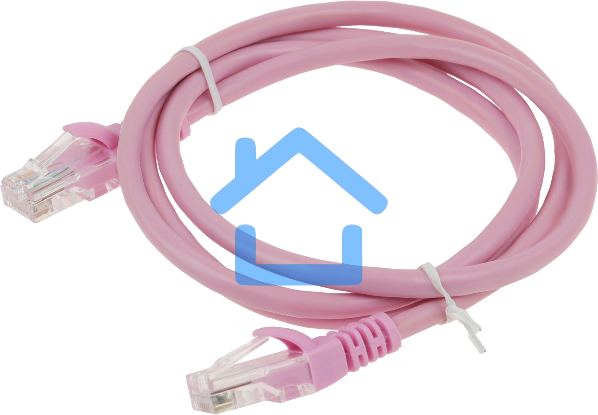 Патч-корд UTP Cablexpert PP12-1m кат.5e, 1м, литой, многожильный (розовый)