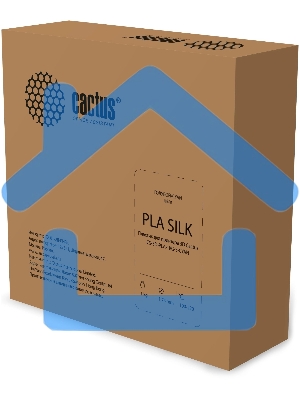 Пластик для принтера 3D Cactus CS-3D-PLA-1KG-S-CYAN PLA SILK d1.75мм 1кг L326м 1цв.