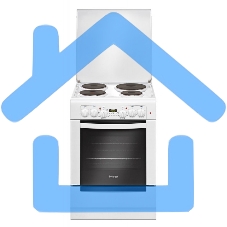 Плита электрическая Gefest 6140-03 белый, конфорок 4 электрических, духовка 55 л, 60 см x 85 см x 60 см