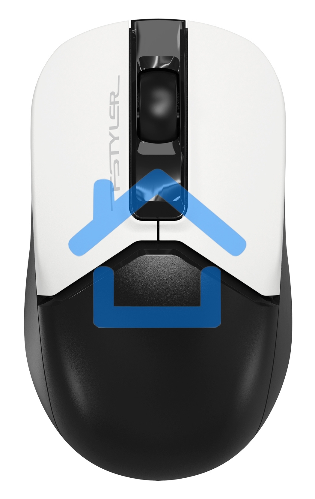 Мышь беспроводная A4Tech Fstyler FG12S белый/черный, 1200 dpi, радиоканал, USB, кнопки - 3