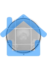 Светильник ЖКХ-03 под лампу круг 250х105мм IP65 Rexant