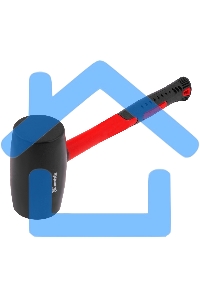 Киянка резиновая Matrix, 910 г, черная резина, фибергласовая рукоятка