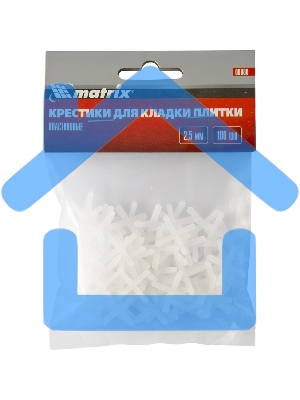 Крестики Matrix, 2,5 мм, для кладки плитки, 100 шт.