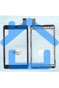 Сенсорное стекло (тачскрин) MGLCTP-701271. черное