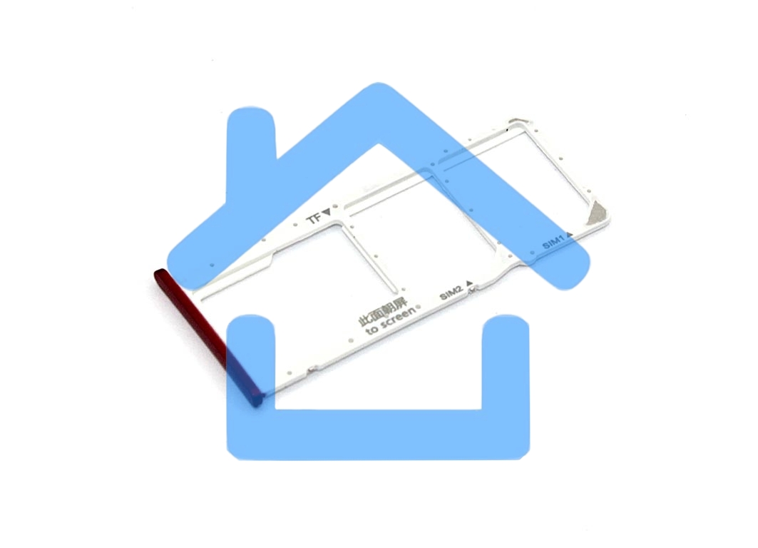 Лоток для SIM-карты Huawei Honor 7A Pro красный