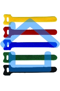 Хомут-липучка 125мм, 20 шт., красный