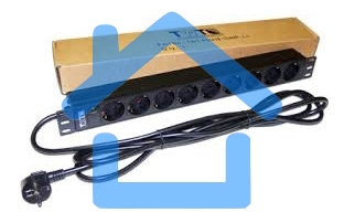 Управляемый блок распределения питания Lanmaster TWT-PDU19-16A9P-3.0 верт.размещ. 8xC13C13 базовые 10A C14