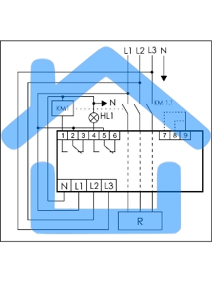 Ограничитель мощности ОМ-630 3ф 5-50кВт многофункц. подключение приоритетной и неприоритетной нагрузок F&F EA03.001.007