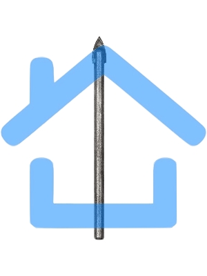 Сверло Kranz по стеклу и кафелю 5 мм