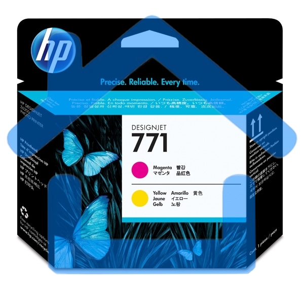 Картридж струйный HP CE018A пурпурный/желтый печатающая головка для HP DJ Z6200