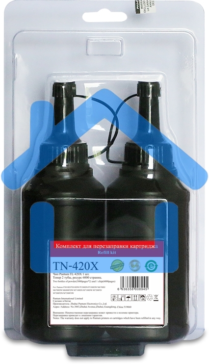 Заправочный комплект Pantum TN-420X, (чип + 2 тонера на 3000 стр.),для P3010/P3010/P3020/P3300/M6700/M6800/M7100/M7200/M7300 6k