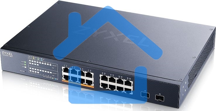 Коммутатор Zyxel NebulaFlex XMG1915-18EP-EU0101F 16x2.5Гбит/с 2SFP+ 8PoE++ 180W управляемый