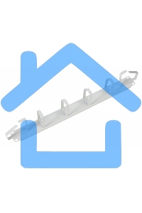 Кабельный органайзер Горизонтальный ЦМО ГКО-2-6 односторонний кольца 2U шир.:19