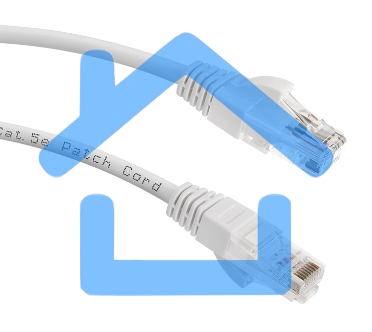 Патч-корд Lanmaster LAN-PC45/U5E-5.0-WH вилка RJ-45-вилка RJ-45 кат.5е 5м белый LSZH (уп.:1шт)