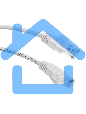 Патч-корд Lanmaster LAN-PC45/U5E-5.0-WH вилка RJ-45-вилка RJ-45 кат.5е 5м белый LSZH (уп.:1шт)