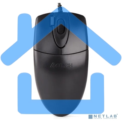 Мышь проводная A4Tech OP-620D черный, 1000 dpi, USB, кнопки - 4