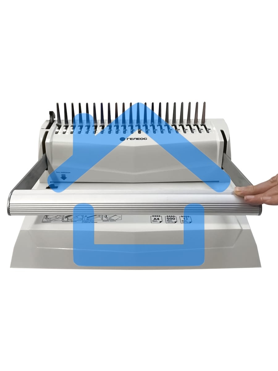 Переплетчик Heleos БП-16 A4/перф.16л.сшив/макс.500л./пластик.пруж. (6-51мм)