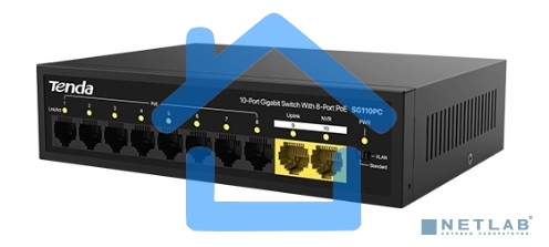 Коммутатор TENDA SG110PC 10PORT 10/100/1000M