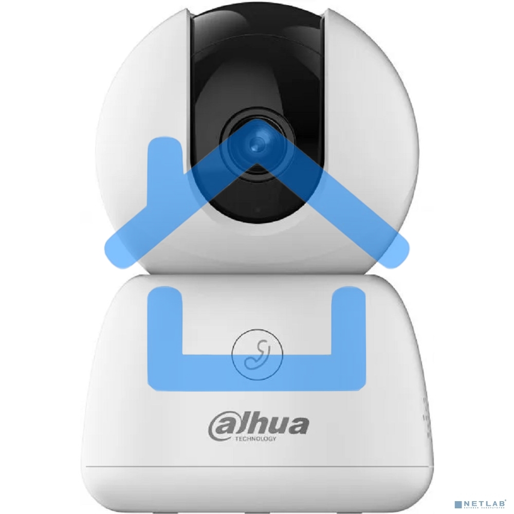 Мини-PT IP-видеокамера DAHUA DH-IPC-H5BP-0360B с Wi-Fi 2.4ГГц, 5Мп, 1/3” CMOS, объектив 3.6мм, обнаружение людей, ИК 10м, микрофон, динамик