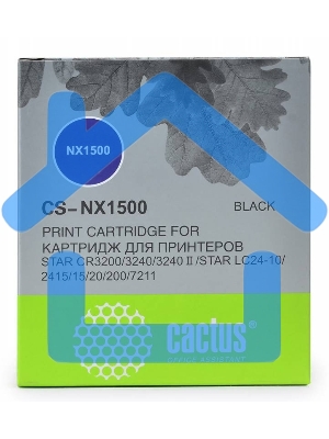 Картридж матричный Cactus CS-NX1500 черный (12.7 мм, 5 м, 1 500 000 знаков) для Star NX-1500/24xx/LC-8211