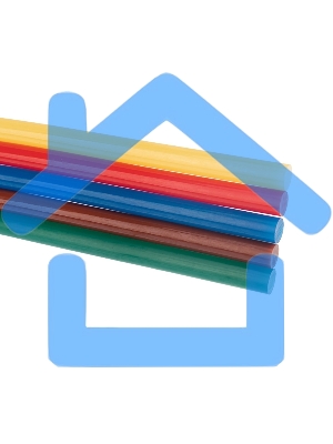 Клеевые стержни Rexant, Ø11 мм, 270 мм, цветные, 10 шт., хедер