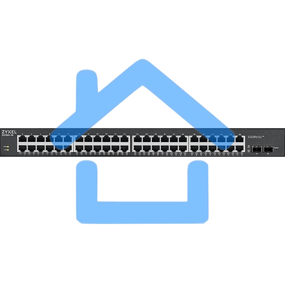 Коммутатор Zyxel GS1900-48 v2 GS1900-48-EU0102F 48G 2SFP управляемый