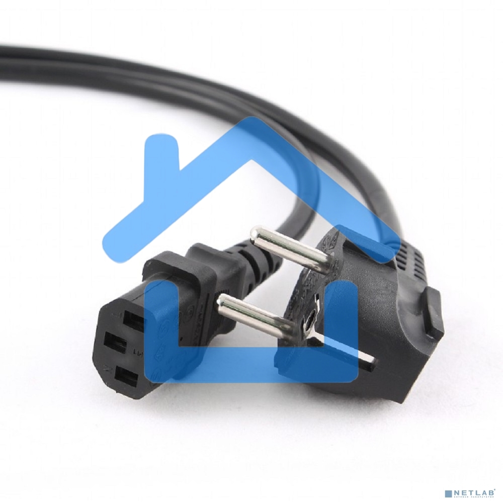 Кабель Gembird Power 250V 10A EUR, VDEКабель питания сетевой, Евровилка, заземление, 5m (PC-186-VDE-5M)