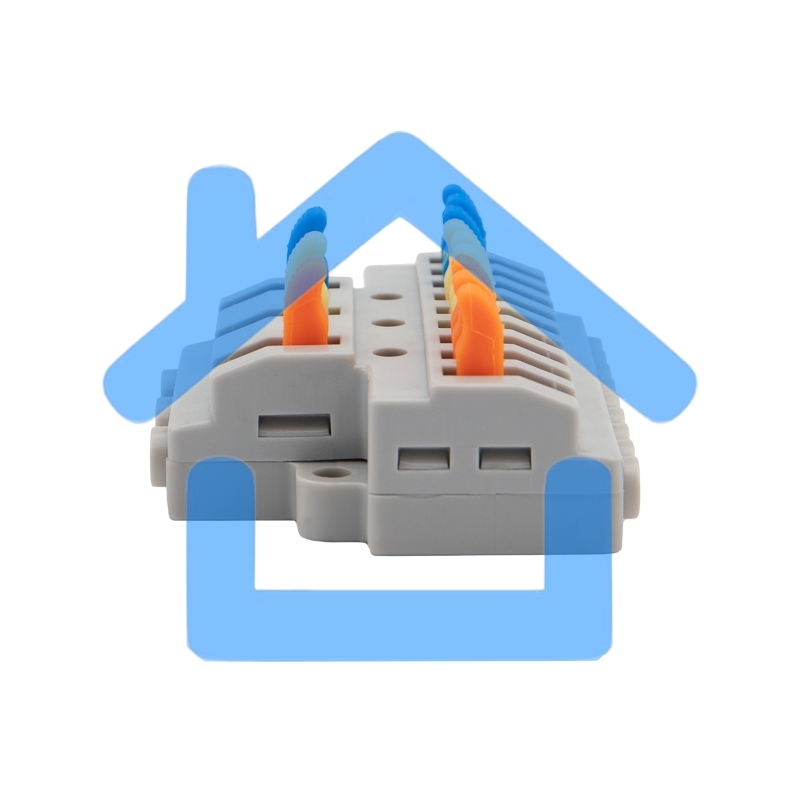 Клемма СМК 3х3 проходная разветвительная 3 полюса, с монтажной площадкой (1 ввод, 3 вывода на полюс), (4 шт/уп) Rexant