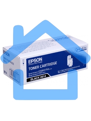 Картридж лазерный Epson 0614 (C13S050614) черный (2200 стр.) для AcuLaser AL-C1700/1750/CX17