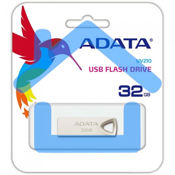 Флешка USB R/W ADATA R/W 32Gb USB Drive ADATA USB 2.0 UV210 золотой мет. AUV210-32G-RGD