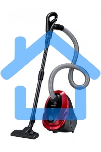 Пылесос Samsung VC20M257AWR красный, 460/2000 Вт, уборка сухая, пылесборник мешок 2.5 л