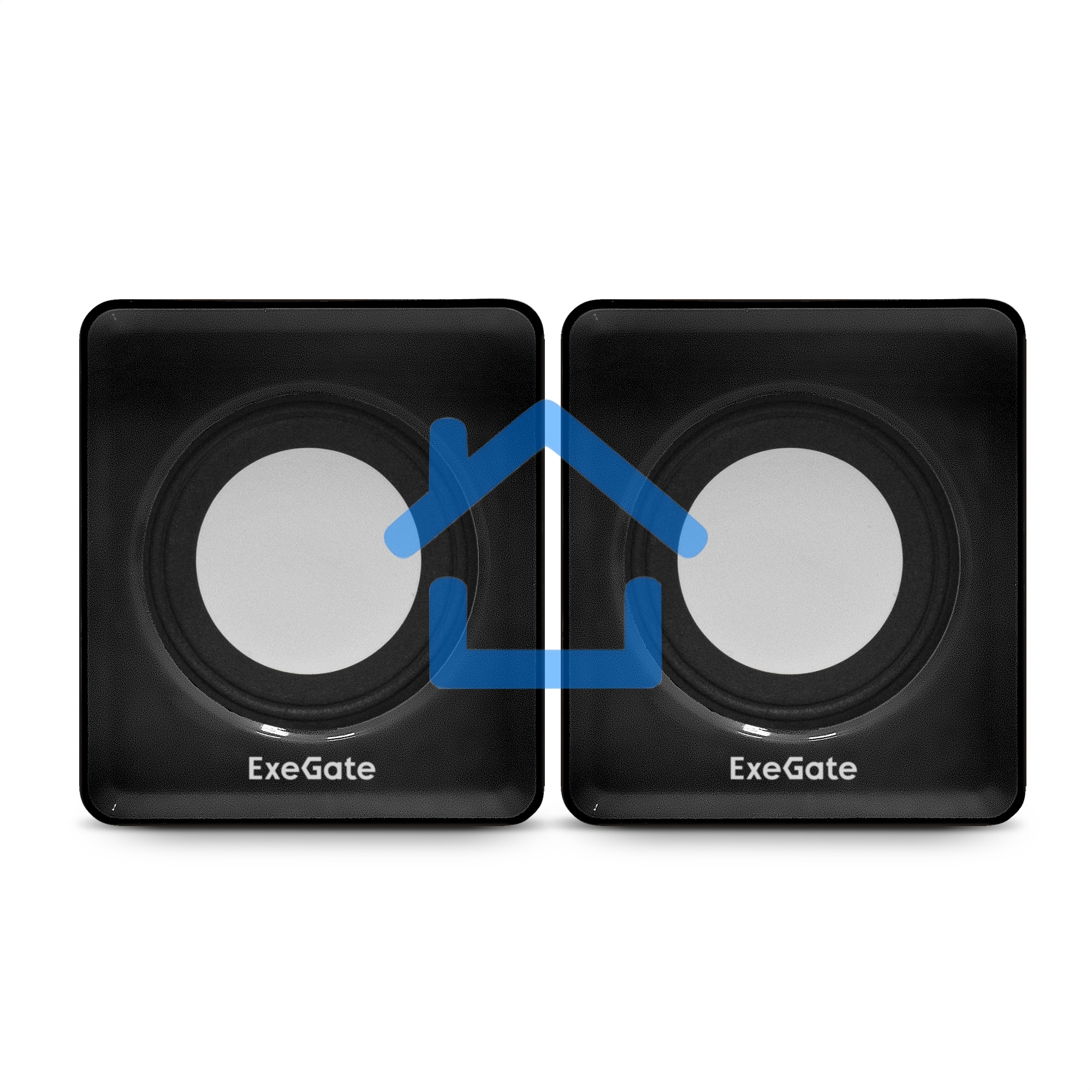 Акустическая система 2.0 ExeGate EX287057RUS Disco 140 Black (питание USB, 2х3Вт (6Вт RMS), 100-20000Гц, черный)