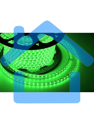 Лента светодиодная Neon-night 220 В, 10х7 мм, IP67, SMD 2835, 60 LED/m, цвет свечения зеленый, бухта 100 м