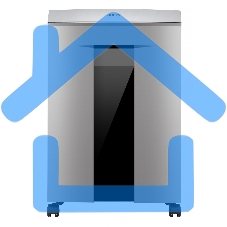 Шредер Deli 9959 серый с автоподачей (секр.P-6)/фрагменты/7лист./30лтр./скрепки/скобы