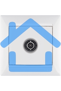 Рамка 1-м Valena белый  Leg 774451