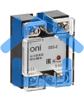 Реле твердотельное IEK Oni OSS-2 одноф. 380В (OSS-2-3-60-B)