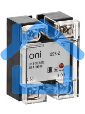 Реле твердотельное IEK Oni OSS-2 одноф. 380В (OSS-2-3-60-B)