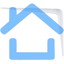 Кронштейн угловой с ребром 100 х 125 мм, белый Сибртех