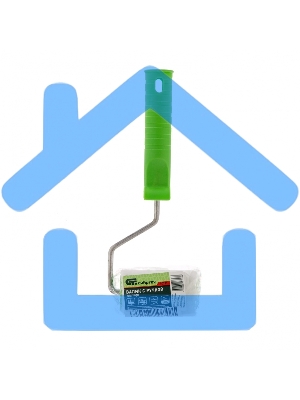 Валик СИБРТЕХ ВЕЛЮР с ручкой, 65 мм, ворс 2 мм, D - 36 мм, D ручки - 6 мм СИБРТЕХ/Россия 80131