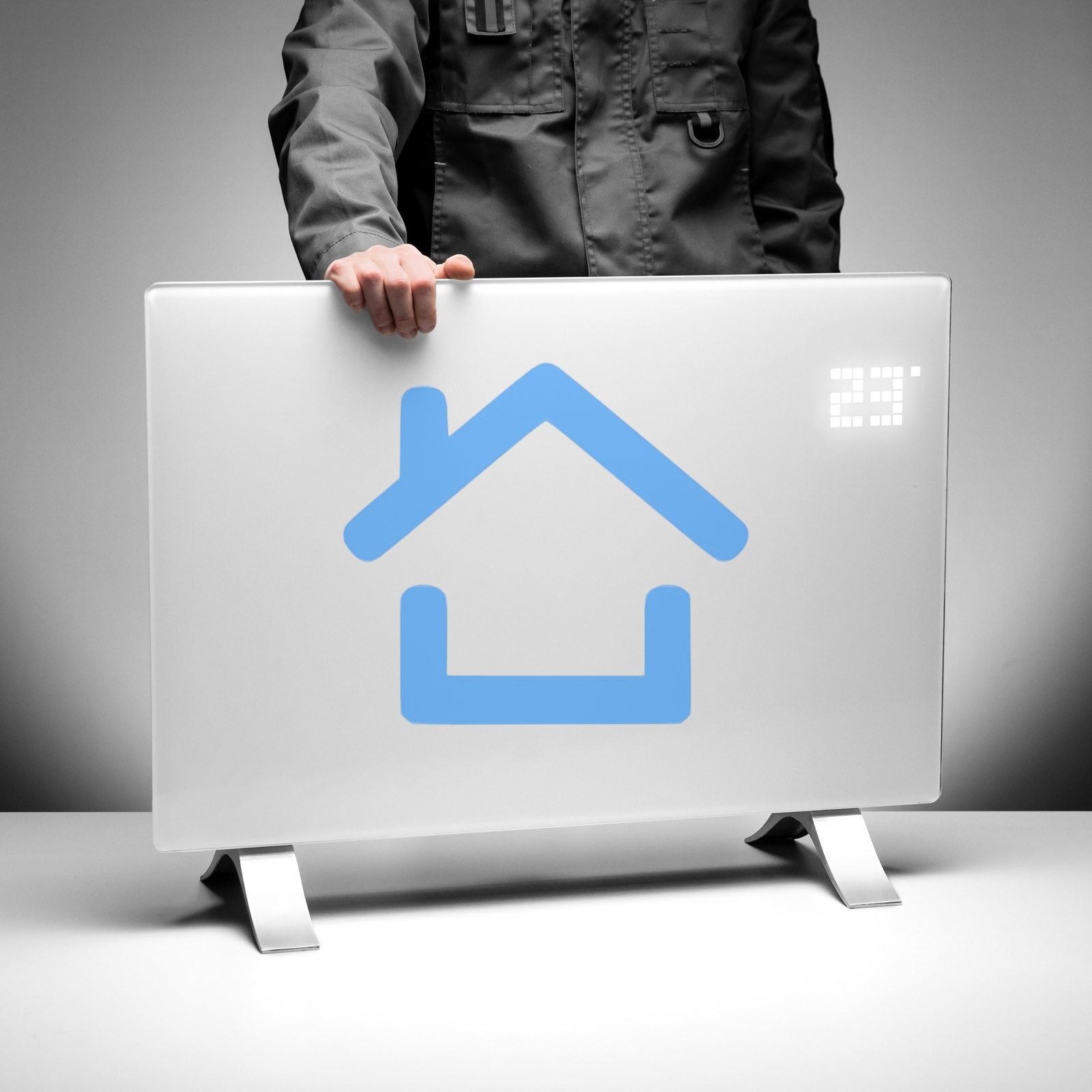 Конвектор Denzel OptiPrime-1500 белый, 1500 Вт, 20 м2, термостат, дисплей, WiFi