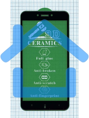 Керамическая пленка (стекло) для Xiaomi Redmi 5A черный