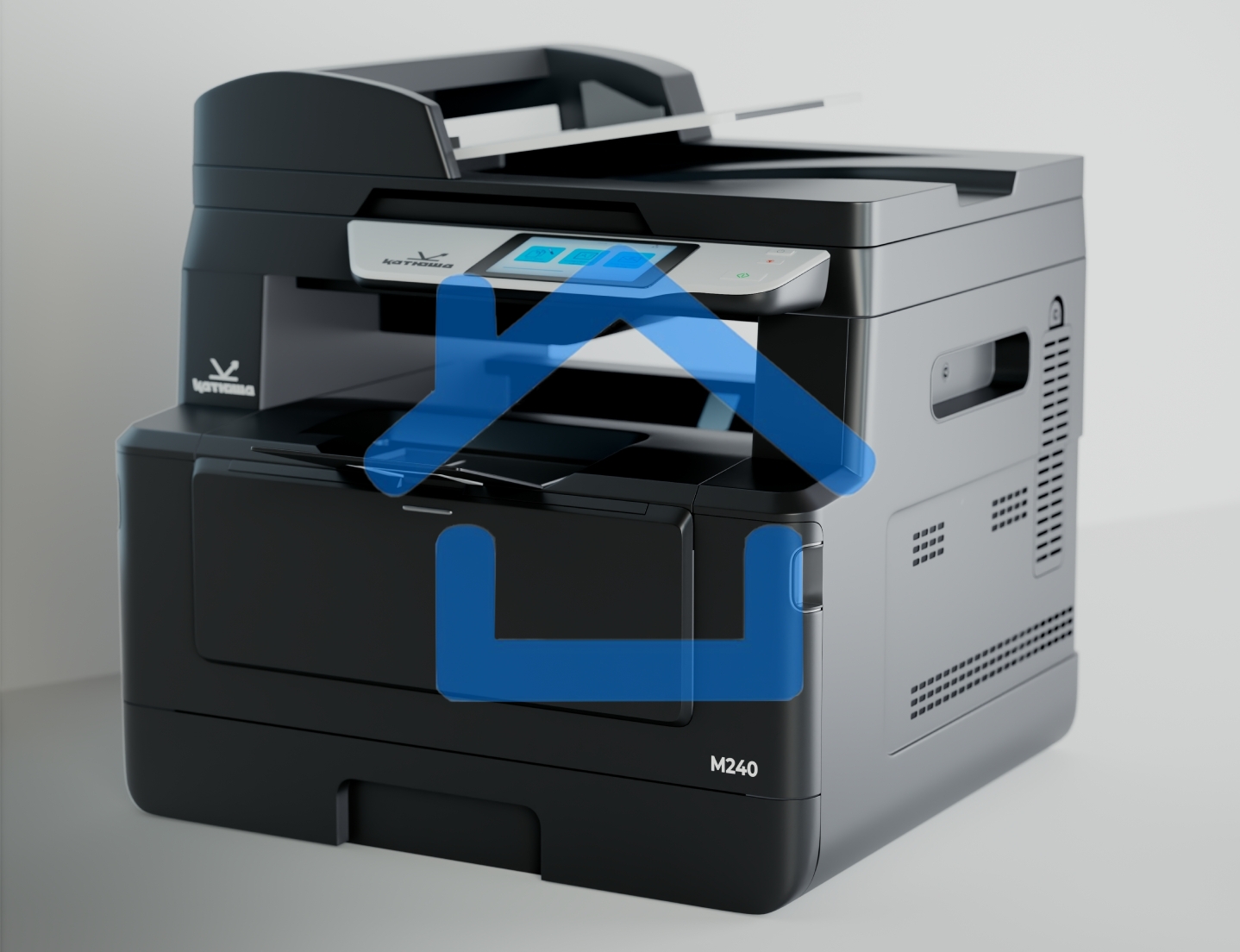 МФУ лазерный Катюша M240, A4, ч/б, 40 стр/мин., скан. до 37 стр/мин., 1200 x 1200 dpi (печать) 600 x 600 dpi (скан.), Ethernet, USB