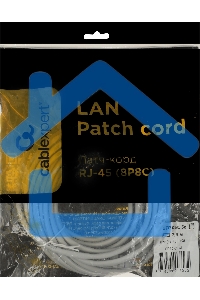 Патч-корд UTP Cablexpert кат.5e, 7.5м, литой, многожильный (серый)