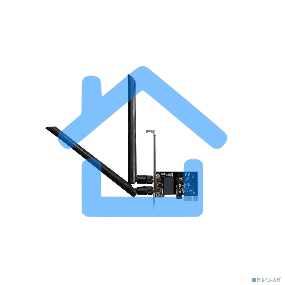 Сетевой адаптер ORIGO OWN1200A/A1A PCI-E Wi-Fi AC1200, 2.4/5 ГГц, 2 съемные антенны 5 dBi