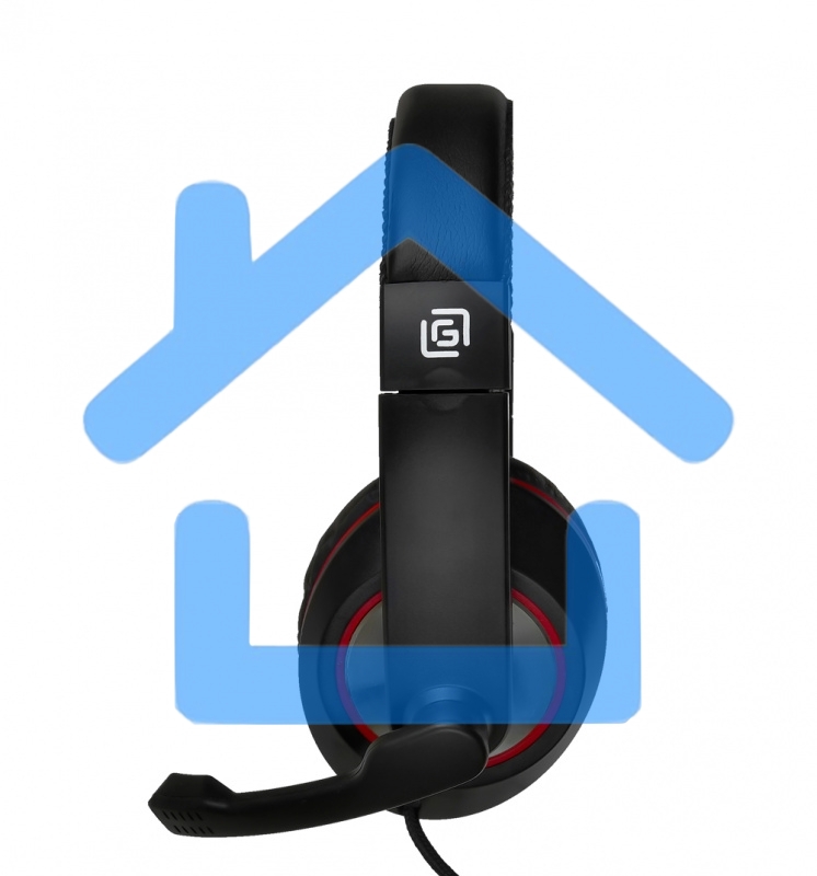 Гарнитура Oklick HS-L390G DRAGON black/red 1.8m (JD-728S)